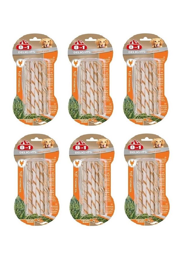 Twisted Sticks Tavuklu Köpek Ödülü 55 Gr. 6 Lı Set - 1