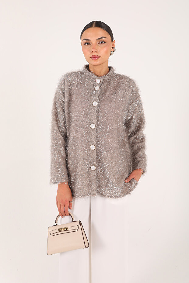 Mink Buttoned Cardigan 32-3413