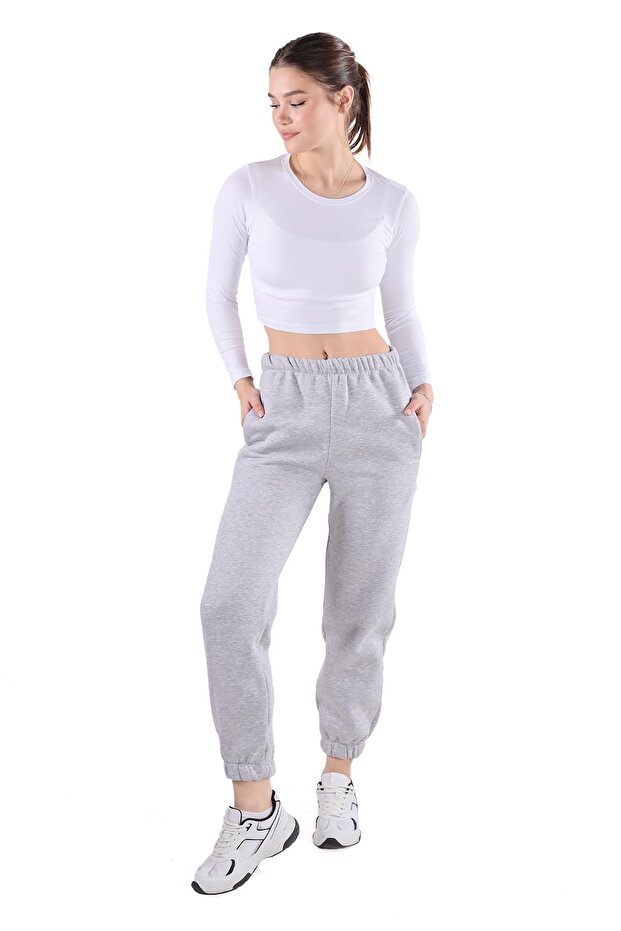 بدلة رياضية مطاطية رمادية بطول 8000 متر - 1