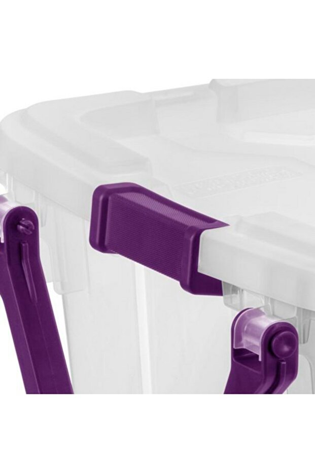 Stackable Space Saving Wheeled Storage Box with Handle 151L - 5