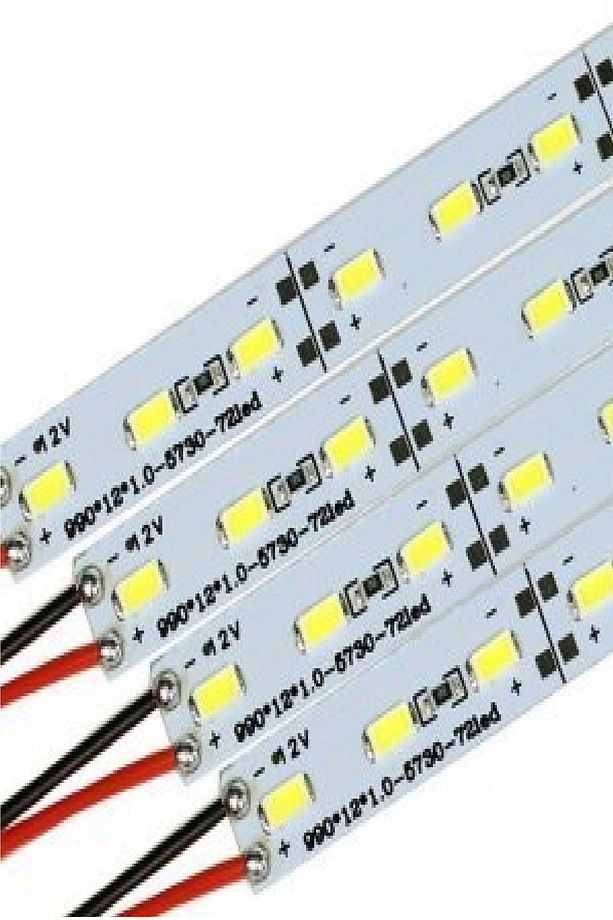 12 Volt Kırmızı 5730 Smd Kalıpsız 72 Led 1 Metre Bar Led - 2
