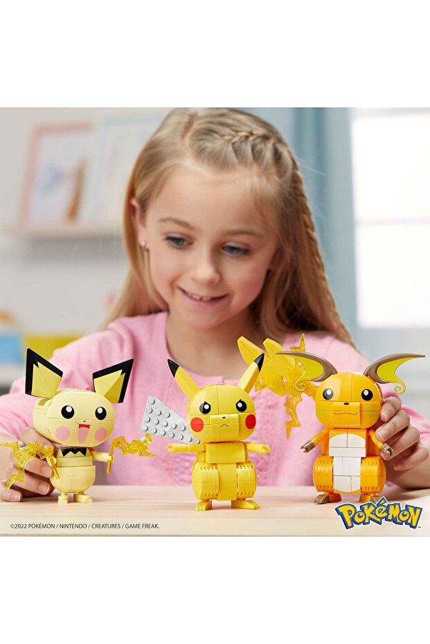 Gyh06 Mega™ Pokémon™ Pikachu Dönüşüm 3'lüsü 621 Parça 7 Yaş - 5