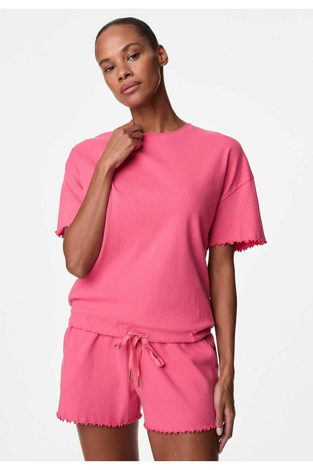 Regular Fit Kısa Kollu Pijama Üstü - 1