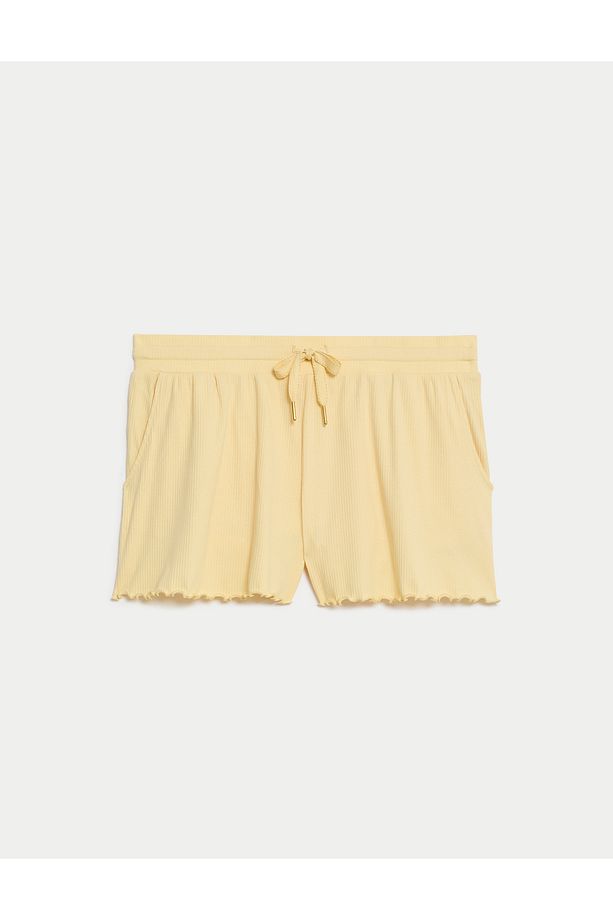 Fitil Detaylı Şort Pijama Altı - 5