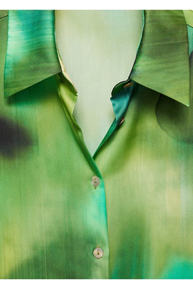 Satin Patterned Shirt - 8