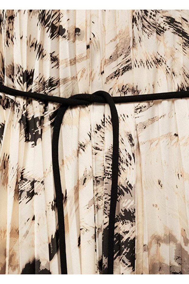 Plisseekleid mit Tiermuster - 7