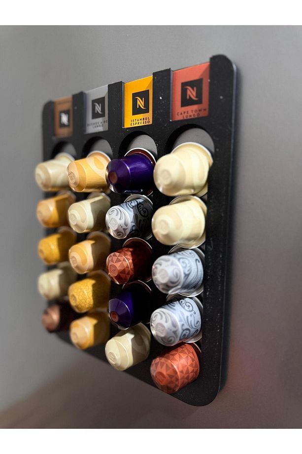 Kapsül Kahve Standı Buzdolabı Için Mıknatıslı 20 Kapsül Nespresso Kapsül Tutucu - 1