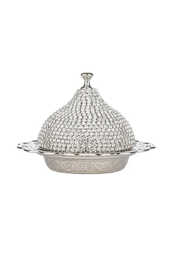 Kahve Fincanı Lokumluk Seti Türk Arap Kahvesi Espresso Fincan Tabağı Kristal Set 6 Lı Set - 5