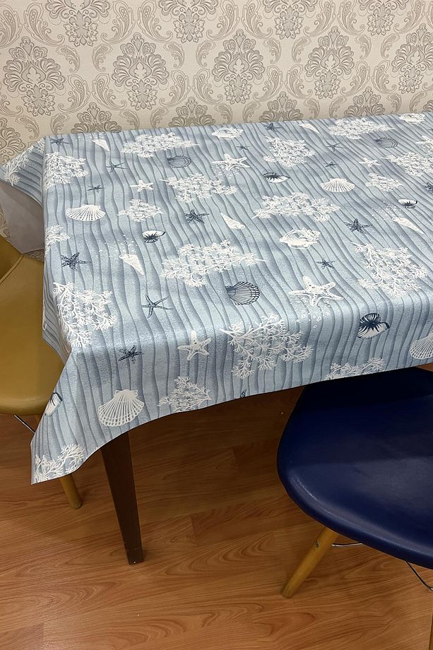 Pvc elyaf tabanlı Silinebilir Muşamba Masa Örtüsü_Deniz_1227 - 4