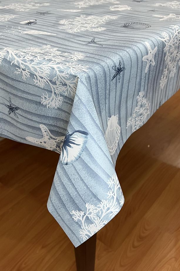 Pvc elyaf tabanlı Silinebilir Muşamba Masa Örtüsü_Deniz_1227 - 1
