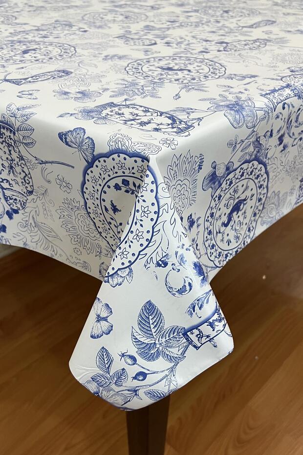 Erasable Oilcloth Tablecloth with Pvc Fiber Base_Çini_C140