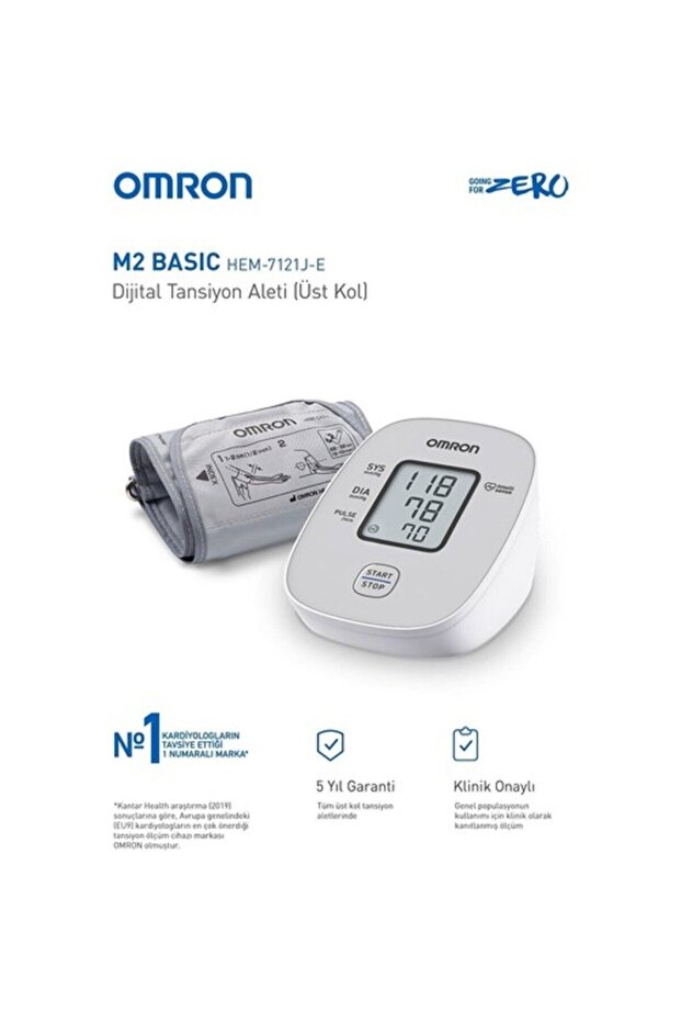 M2 Basic Dijital Tansiyon Aleti OMRON M2 BASİC - 2