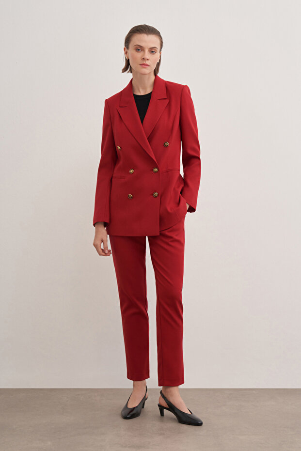 Fleto Cepli Düğmeli Ceket - 1