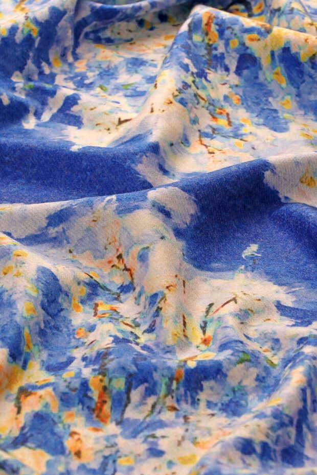 Saks Peach Tree Pattern Winter Shawl - 5