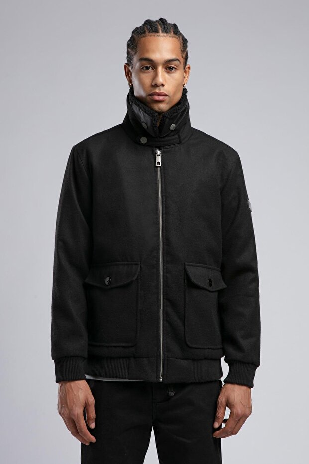 Bert Erkek Mont Siyah - 3