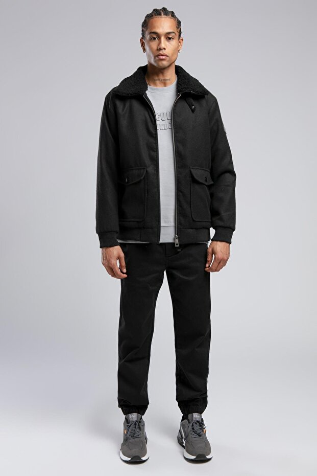 Bert Erkek Mont Siyah - 1