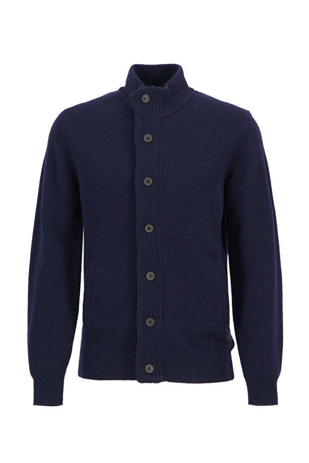 Patch Zip Through Hırka Ny91 Navy - 2