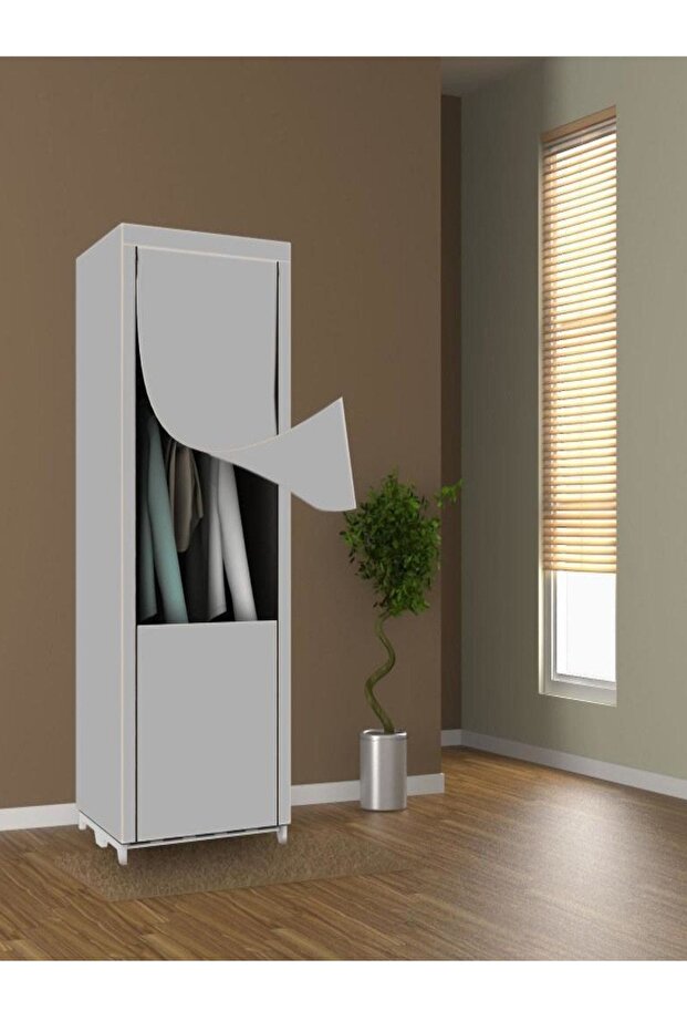 Slim Fit Varyant Çelik Profilli Bez Dolap - 3