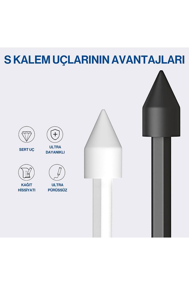 Samsung Galaxy Tab S7/S9/S8+/S9 Ultra /Note10/Note10+/Note20 Uyumlu Kalem Ucu 5li Paket - 2
