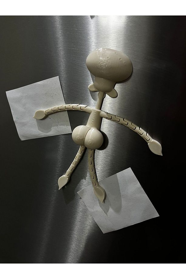 Sünger Bob Squidward Dokunaç 3D Magnet - 1