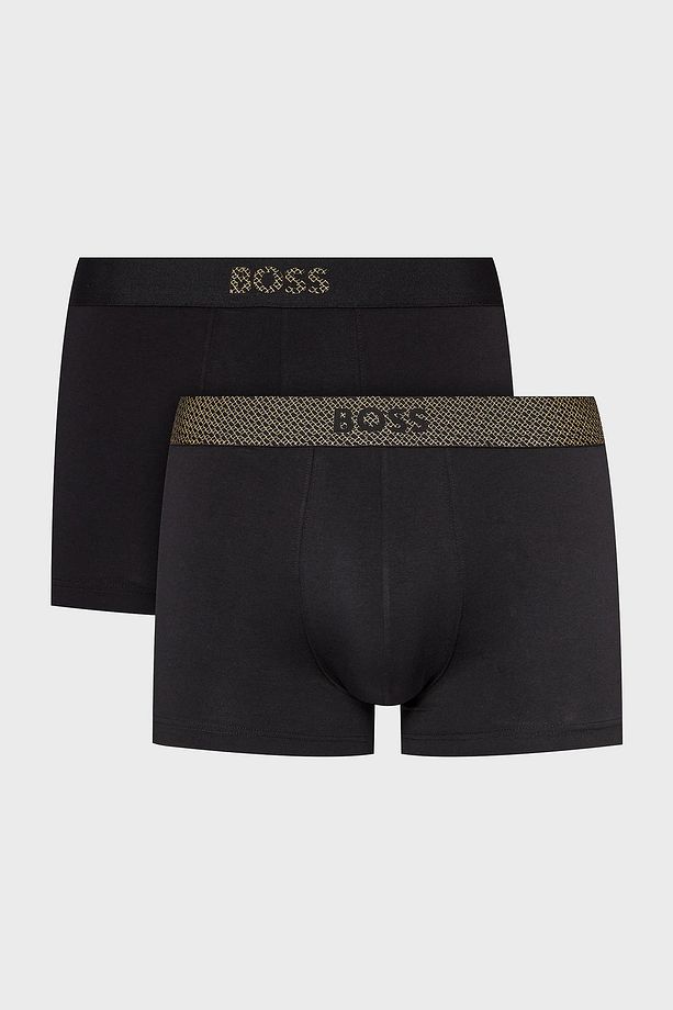 Logolu Streç Pamuklu 2 Pack Boxer Erkek Boxer 50524213 001 - 1
