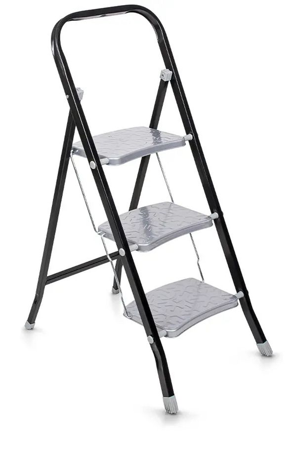 Class 3 Basamaklı Kaymaz Tabanlı Pratik Metal Merdiven MMC13003 - 1