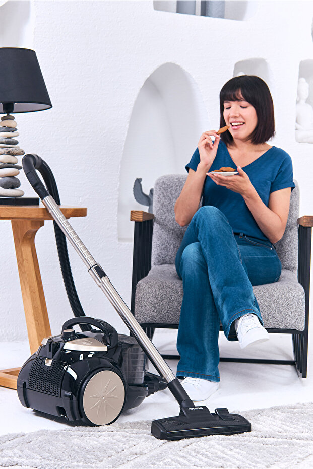 Toz Torbasız Süpürge Siyah Renk 800 Watt - Hc210b - 4