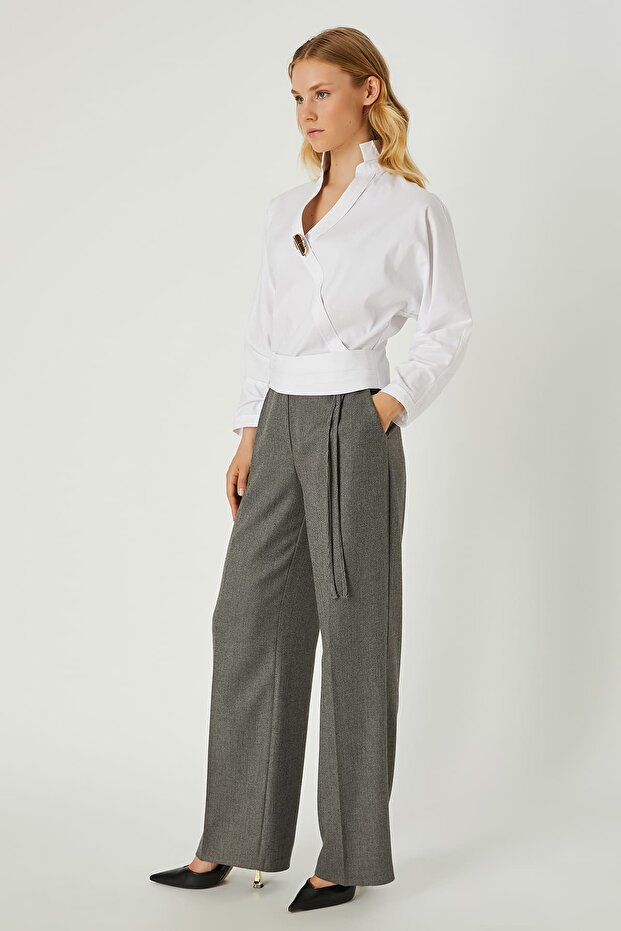 Poplin anvelop bluz - 2