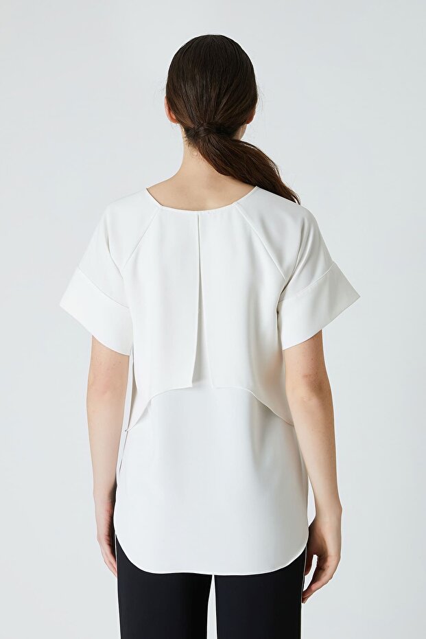 Çicek detaylı bluz - 4