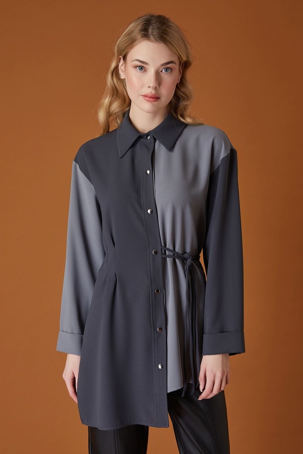 Çift Renkli Gömlek - 2