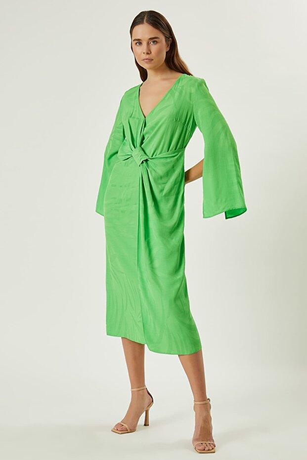 Anvelop Viskon Ipek Elbise - 3