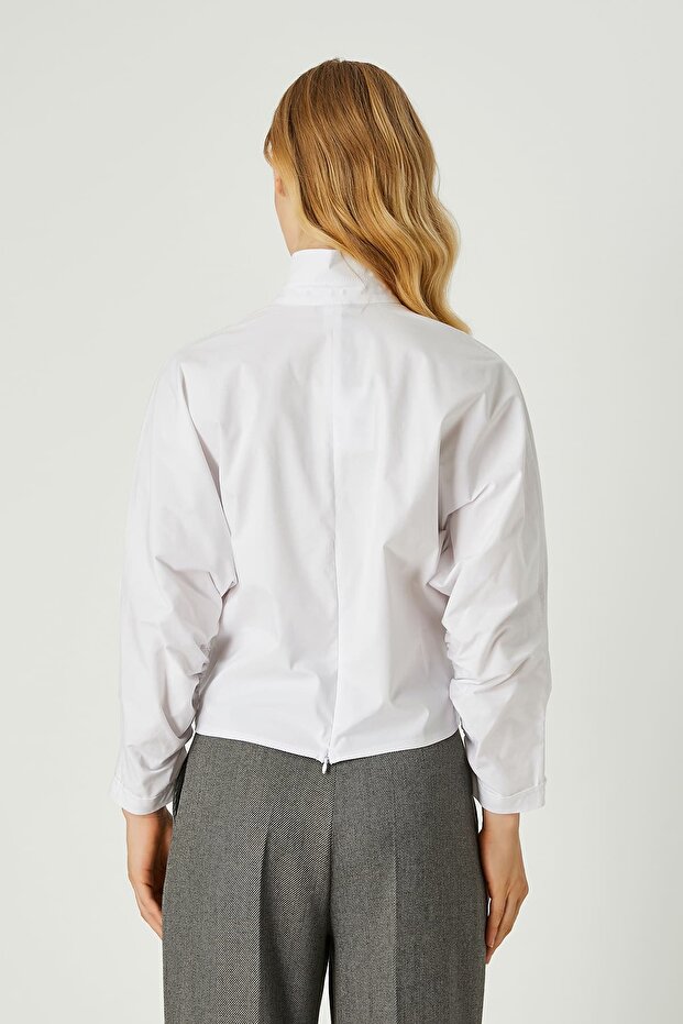 Poplin anvelop bluz - 3