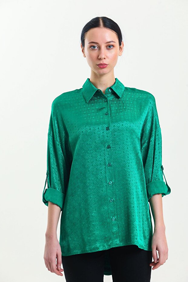 Jakar desenli gömlek - 4