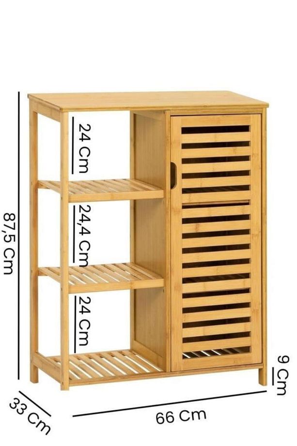 Bambu 3 Raflı Çok Amaçlı Düzenleyici Organizer DB-0005 - 5