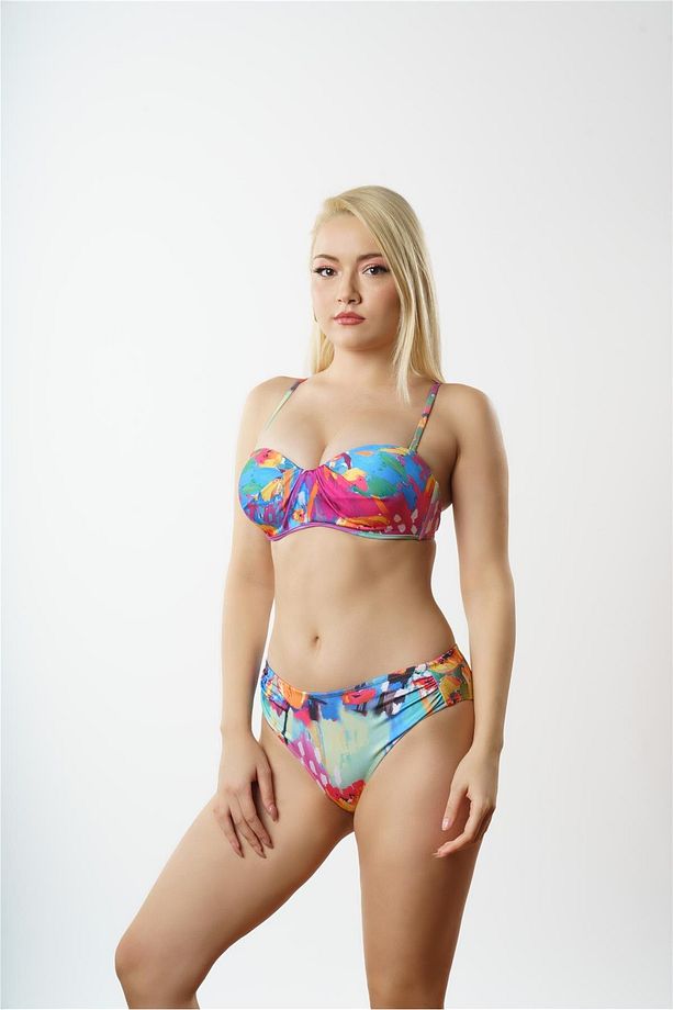 B1825 BOŞ KAPLI STRAPLEZ BİKİNİ TK. - 1