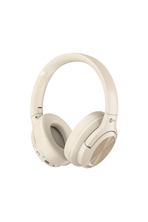 Es208 Bluetooth 5.3 Kablosuz Mikrofonlu Kulak Üstü Kulaklık Krem - 1