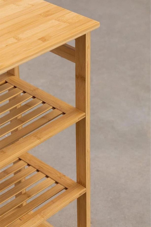 Bambu Bölmeli Banyo Düzenleyici Çamaşır Sepeti DB-0008H - 6