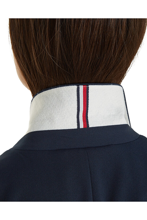 سترة ذات أزرار ذهبية وصدر واحد - 6