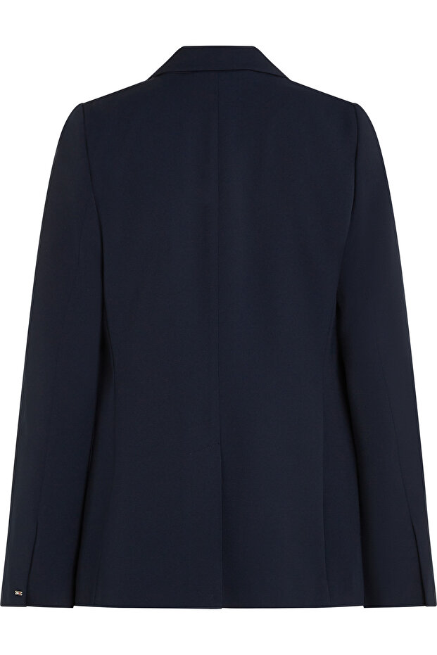 سترة ذات أزرار ذهبية وصدر واحد - 2