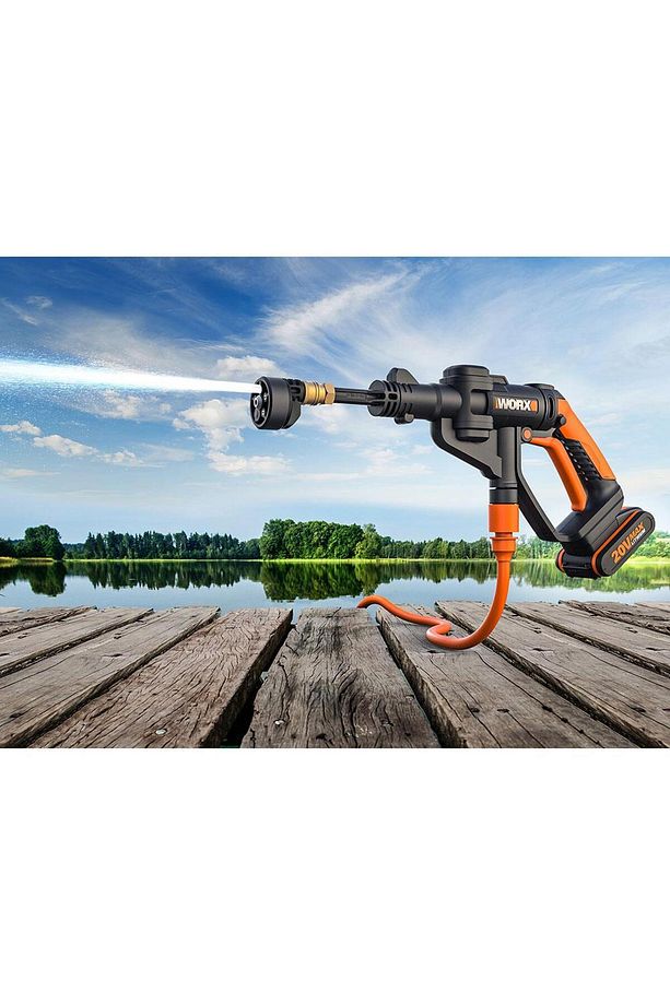 Wg620e.2 20volt 2.0ah. Li-ion 24 Bar Basınçlı Yıkama Tabancası 4 Parça Yıkama Seti - 7