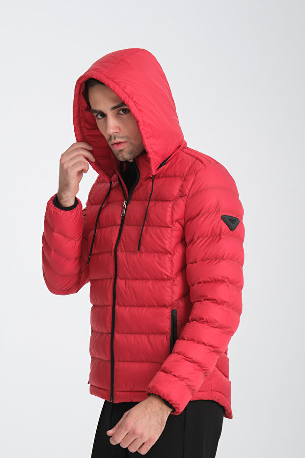 Hooded Men's Puffer Coat