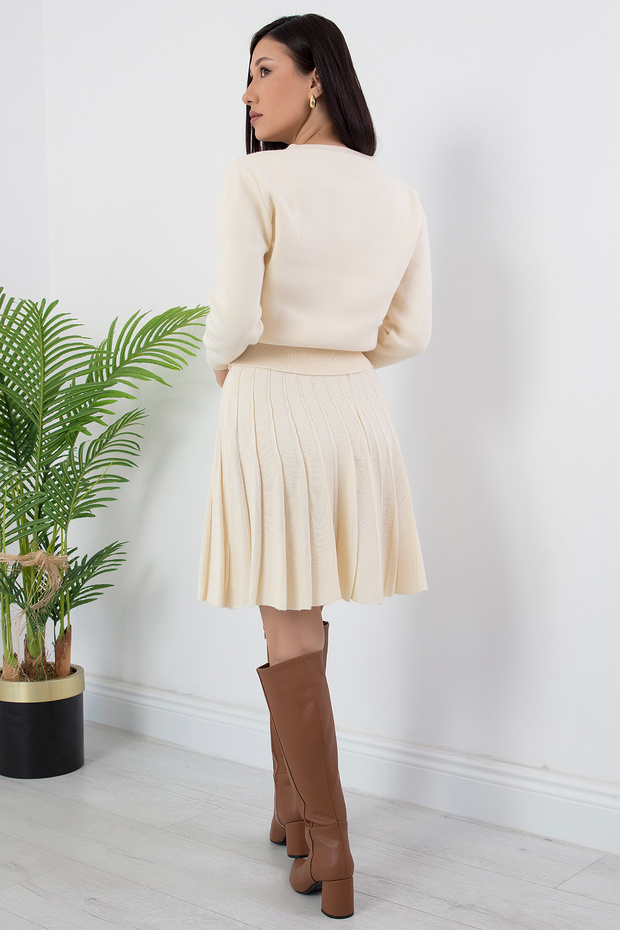 Düğmeli İkili Triko Takım MOD01 - 7