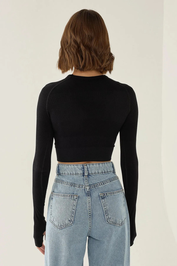 Slim Fit Basic Crop Top - 6