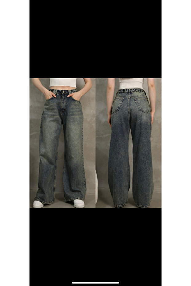 Jeans, Jeans Palazzo Pants with Elastic