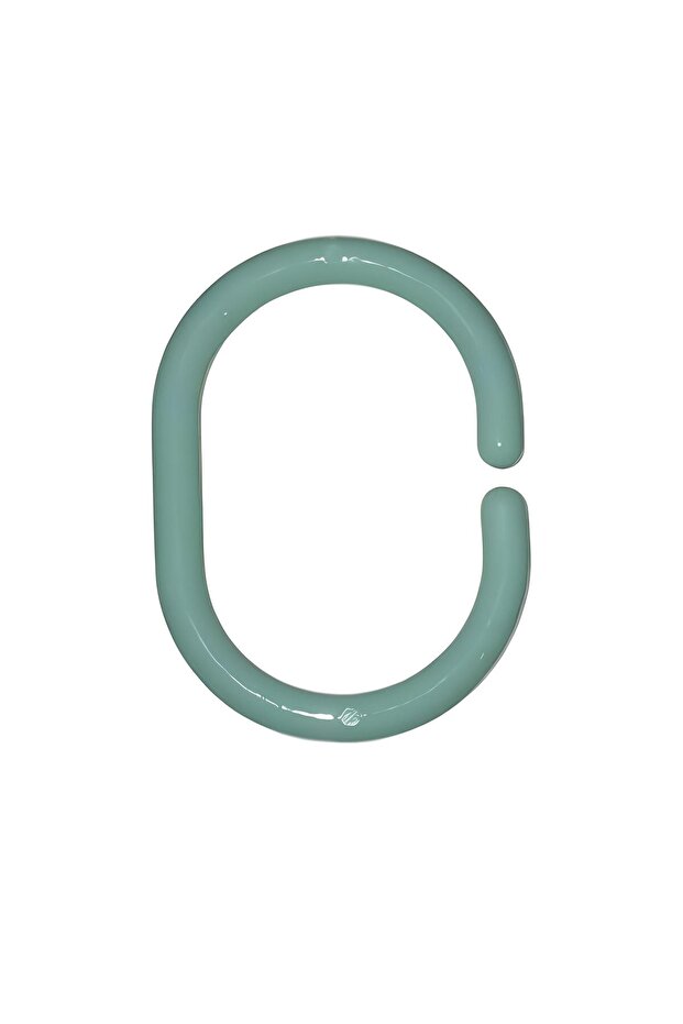Bathroom Curtain Shower Curtain Ring Hook 20 Pcs Shower Cabin Curtain Hanger Green