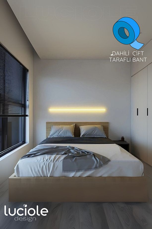 Led Abajur Aplik Gece Lambası Rgb Lambader 16 Renkli Uzaktan Kumandalı Işık 4 Animasyonlu Ledap2 - 4