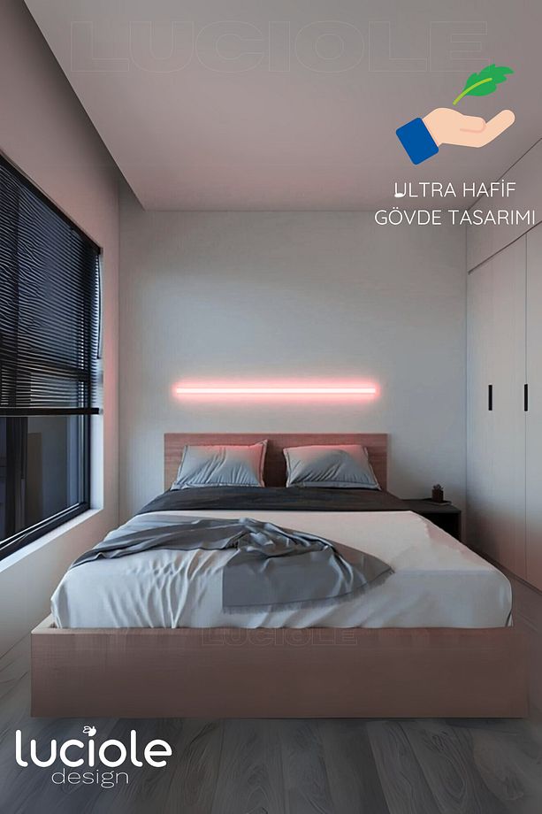 Rgb Led Abajur Aplik Gece Lambası Lambader Renkli Uzaktan Kumandalı Işık - Ledtube12 - 6