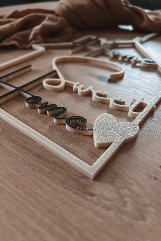 Ev Kapı Süsü, Home Sweet Home, 3d Baskılı Kapı Süsü - 2