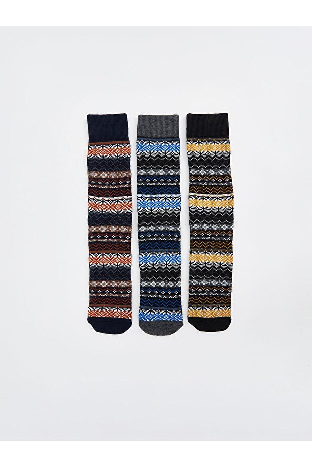 ACCESSORIES Patterned Men's Socks 3-Piece