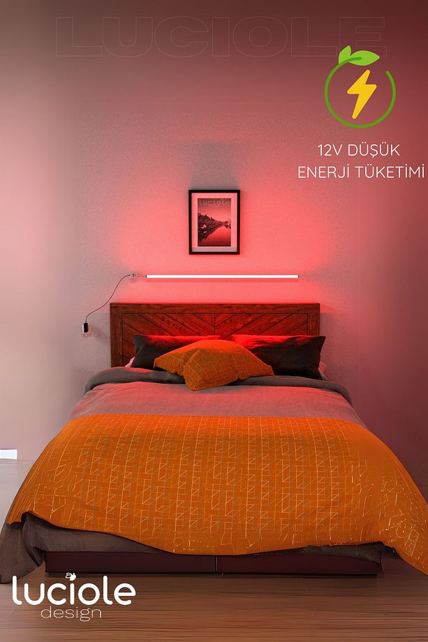 Led Çubuk Bar Abajur Aplik Gece Lambası Rgb Lambader Renkli Uzaktan Kumandalı Işık Rgblucimor - 4